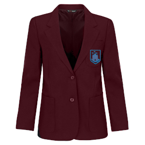 GIRLS - Maroon QEGS (Horncastle) School Blazer (Y7 - Y11)
