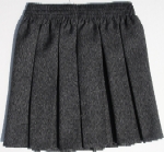 Grey Box Pleat Skirt